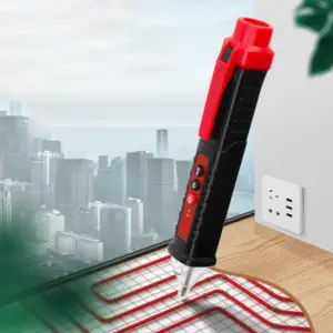 T12 Non Contact Voltage Tester Pen Digital Screen Breakpoint Check Audible Alert- Flashlight Adjustable Sensitivity Repair Tool