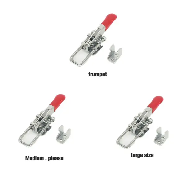 Toggle Clamp Quick-Release Stainless Steel Vertical Horizontal Plunger Locking Fastener Hand Clip Tool Woodworking M