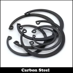 M63 M68 Black Carbon Steel Mn65 Spring Washer DIN472 C Type Snap Retaining Ring For 63mm 68mm Inside Internal Shaft Circlip