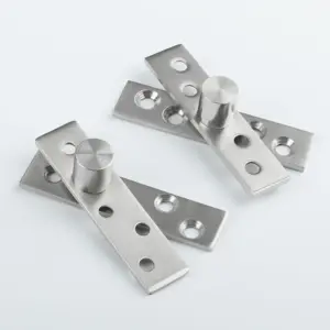 75mm Door Pivot Hinge Stainless Steel Up and Down Location Shaft Heavy Duty 360 Degree Rotation