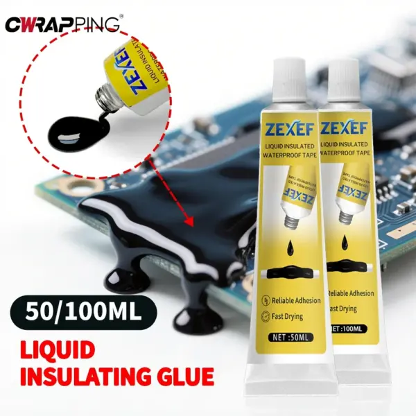 50/100ml Liquid Insulating Adhesive Tape Repair Rubber Electrical Wire Cable Coat Fix Line Glue Multipurpose Insulation Paste