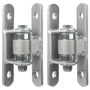 Heavy Duty Bolt-On Sealed Bearing Outdoor Door Hinge - Bolts to Door and Doorpost Adjustable Yoke Pivot CI3700 Door Hinge