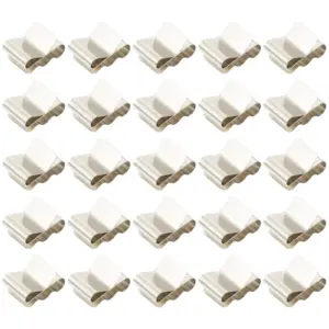 50pcs Wire Clips for Solar Panel Cables Spring-Loaded Clamp Fixing Bracket Photovoltaic System Electric Wire Management Tool