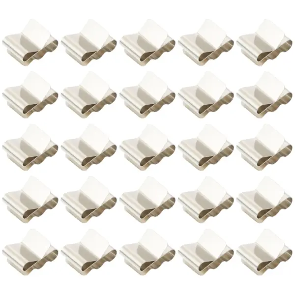 50pcs Wire Clips for Solar Panel Cables Spring-Loaded Clamp Fixing Bracket Photovoltaic System Electric Wire Management Tool