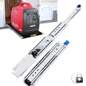 Industrial RV Slide Heavy-Duty Drawer Slide, 10-60 Inches, 500-Pound Load Capacity, Side-Mounted Full Extension Ball Bearing