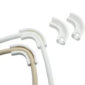 8Pcs 3/8" 1/4" PE Hose Water Pipe Flow Bend Clip 90 Degree Fixing Clamp Tube Elbow Corner Holder RO  System Diversion