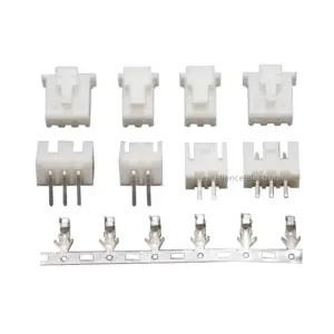 10Sets XHB 2.54MM Connector with Buckle Hole Though Type 2/3/4/5/6/7/8/9/10 Pin Straight /Curved Pin+Housing+Crimp Terminal Kits