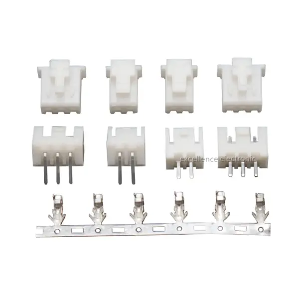 10Sets XHB 2.54MM Connector with Buckle Hole Though Type 2/3/4/5/6/7/8/9/10 Pin Straight /Curved Pin+Housing+Crimp Terminal Kits