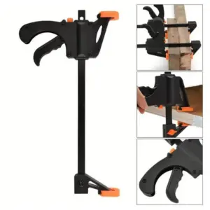 2/5PCS Woodworking Work Bar 4 Inch Clamp Clip Set Hard Quick Ratchet Release Clip DIY Carpentry Hand Tool Woodworking Clamp