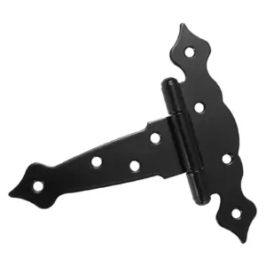 5 Inch Heavy Duty T Hinge Shed Door Hinge T Strap Gate Hinges Barn Door Hinges for Wooden Fence Gate Latch for Wooden Fence