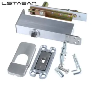 80Kg Heavy Duty 2-stage Adjustment Bottom Patch Closer Floor Spring Top Pivot Hinge Wooden Aluminum Frame Mortise Digging Free