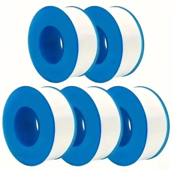 10 PCS PTFE Thread Seal Tape – Waterproof Leak-Proof Plumbing Duct Tape for Pipe Fittings, Oil-Free Repair & Adhesives