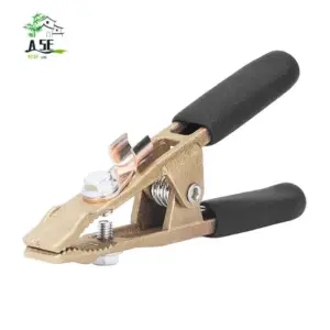 A05E-260A Welding Ground Clamp Brass Material 40Mm Opening Electric Work Clamp For Gas Shielded Welding And Steel Structures