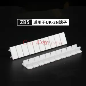 100pcs ZB5 Zack Marker Strips With Standard Numbering With Blank for UK Series and ST and PT DIN Rail Terminal Blocks White