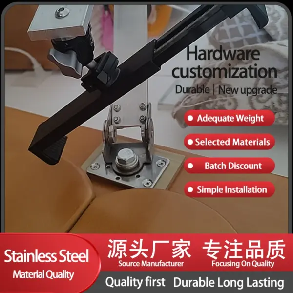 304 Stainless Steel Damping Shaft Hinge Has Industrial Heavy-Duty And High Torque Hinges At Any Stop Position