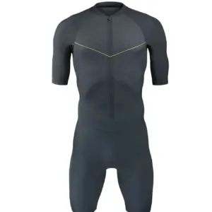 Righttrack Triathlon Race Suit Men's Short Sleeve Skinsuit Long Distance Tri Suits Performance Swimming/Cycling