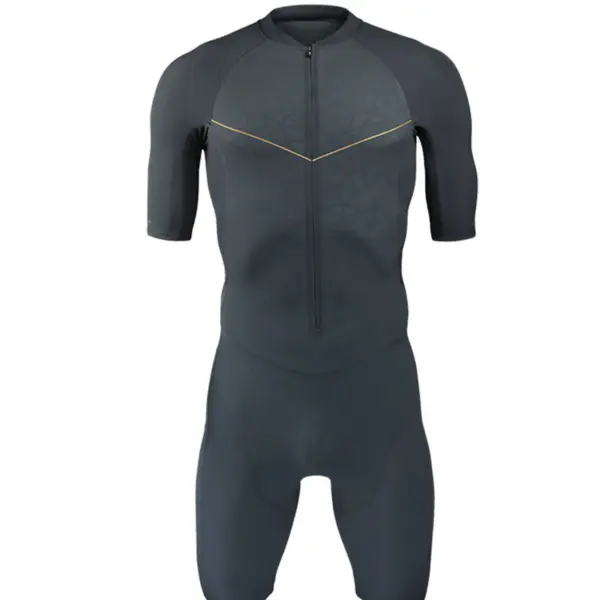 Righttrack Triathlon Race Suit Men's Short Sleeve Skinsuit Long Distance Tri Suits Performance Swimming/Cycling