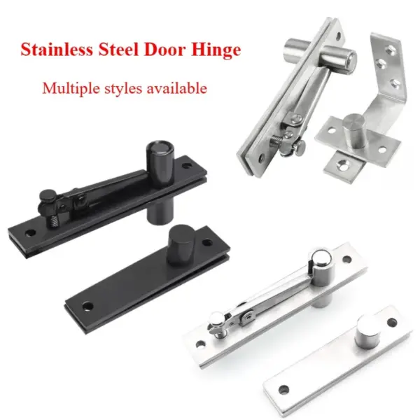 Stainless Steel Pivot Heavy Duty 90 360-degree Rotating Shaft Wooden Door Hinge Shaft Murphy Positioning Door Shaft Hidden Axis
