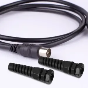 10Pcs Nylon Anti-Bending Cable Glands Waterproof Spiral Strain Relief Suitable for Industrial Home Use Waterproof Wire