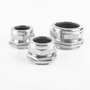 SS304 Cable Glands, IP68 Waterproof Adjustable Cord Grip Cable Connector Strain Relief Wire Protectors for 6-12mm Cable Diameter