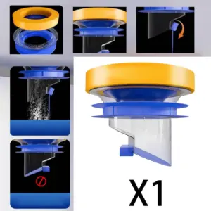 Bathroom Toilet Flange Repair Kit Efficient Drainage Wax Ring Easy Install for 4 Inch PVC Waste Line