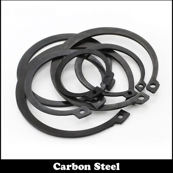 M14 M15 M16 Black Carbon Steel Mn65 Washer DIN471 C Type Snap Retaining Ring For 14mm 15mm 16mm Outside External Shaft Circlip