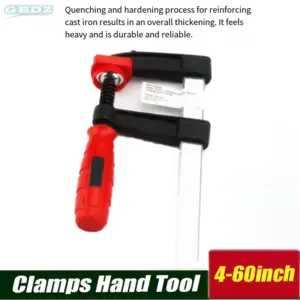 Heavy Duty F-Clamp 10mm 500KG, GF Woodworking Clamp Quick Release, Panel Gluing Tool, Metal Welding Fixing Clamp
