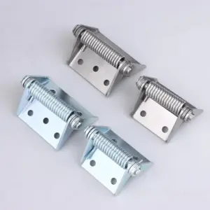 [ZYS]Heavy-Duty Thickened Stainless Steel/Iron Hinge with Automatic Spring Closure for Industrial Electrical Cabinet Doors