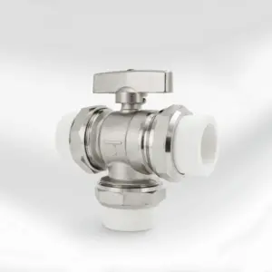 20 25 32mm PPR Weld Socket Nickel Brass Union Socket Tee 3 Ways Ball Valve  Regulating Switch Plumbing Water Steam