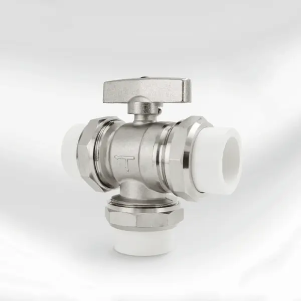 20 25 32mm PPR Weld Socket Nickel Brass Union Socket Tee 3 Ways Ball Valve  Regulating Switch Plumbing Water Steam
