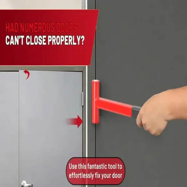 Door Hinge Repair Tool Long Rubber Grip Door Hinge Alignment Tool Heavy-duty Door Adjuster For 0.134 And 0.180 Specification