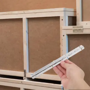 3Pcs Iron Piano Hinges Heavy Duty Continuous Hinge for Wooden Box Cabinet Door Jewelry Storage Lid Smooth Silent 180 Degree