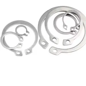 320pcs Stainless Steel Shaft Retaining Ring Retaining Spring Gasket Shaft Clamp Outer Card 3-26mm E-Clips Retaining Rings Set
