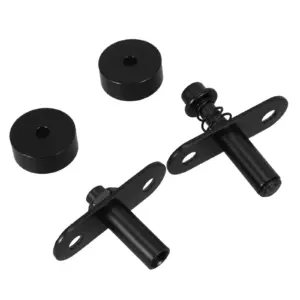 1Set Heavy Duty Adjustable Pivot Hinge for Screen Doors Spring Loaded Rotating Shaft for Folding Panels Room Dividers Interior