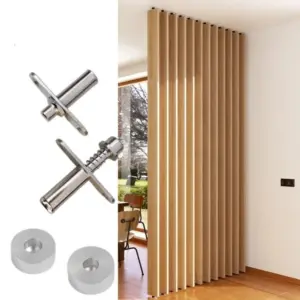Heavy-duty Grille Screen Hardware Mounting Bracket Rotating Shaft for Background Partition Rotating Shaft for Wooden Panel