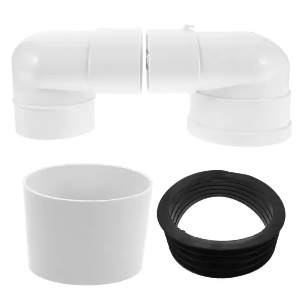 1Set Toilet Shifter PVC Offset Flange Connector Flexible Drainage Flange Shifter Toilet Drainage Offset Repair Part Wc Pan