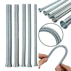 5Pcs/Set Air Condition Spring Pipe Benders 1/4 1/2 3/8 5/8 5/16 Hand Tool Tube Bender For Copper Aluminium Tube Bending Manual