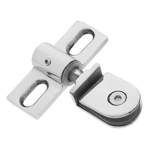 1Set Glass Shower Door Pivot Hinge Stainless Steel Thickened Heavy Duty Bathroom Glass Door Hardware Clamp Replacement