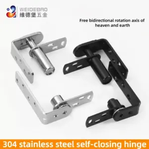 360 stainless steel pivot door hinge, heavy-duty 360-degree rotating shaft, automatic rebound wooden door hinge hardware