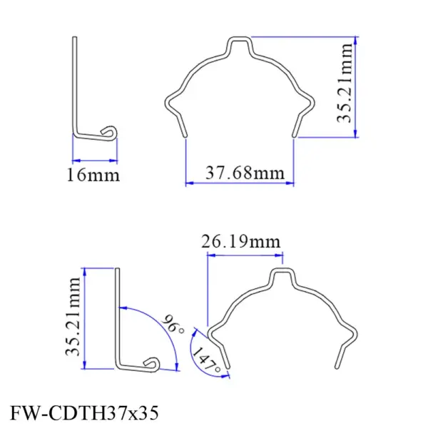 Car Bulb Headlamp Light Retainer Spring Clips Universal Car headlight Buckles Clamp For H1 H3 H4 H7