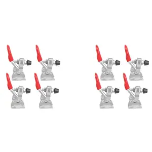 TFORU-8Pcs Quick Release Toggle Clamp GH-201 Antislip Horizontal 59Lbs Holding Capacity For Machine Operation, Woodworking