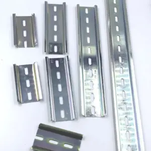 10/20/30/40/60cm C45 Iron Cut Din Rail Electrical Guide Rail 35mm Terminal Block For Circuit Breaker Electric Iron Clamp Rail