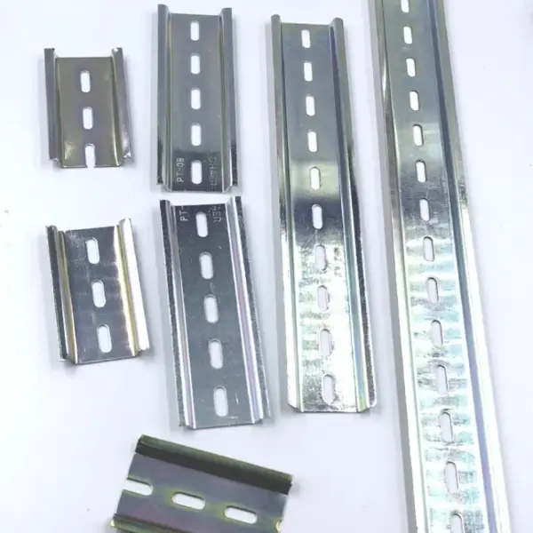 10/20/30/40/60cm C45 Iron Cut Din Rail Electrical Guide Rail 35mm Terminal Block For Circuit Breaker Electric Iron Clamp Rail