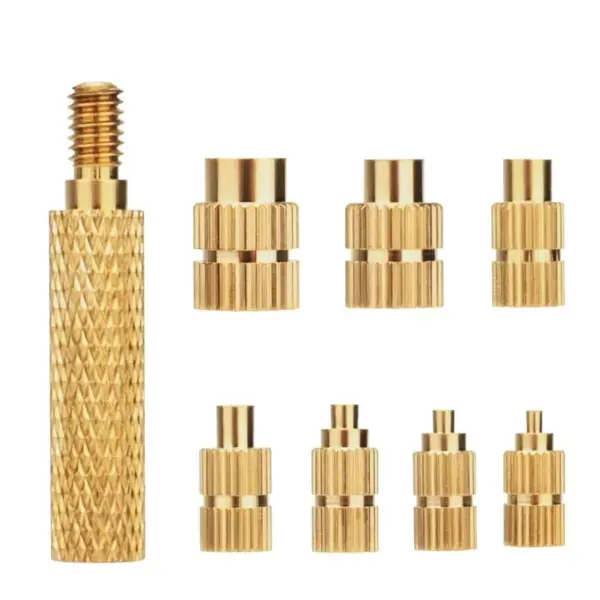 M2 M2.5 M3 M4 M5 M6 Hot Melt Insets Nut Brass Embedded Thread Insertion Kit for Plastic Heat Set Insert Soldering Iron Tip Head