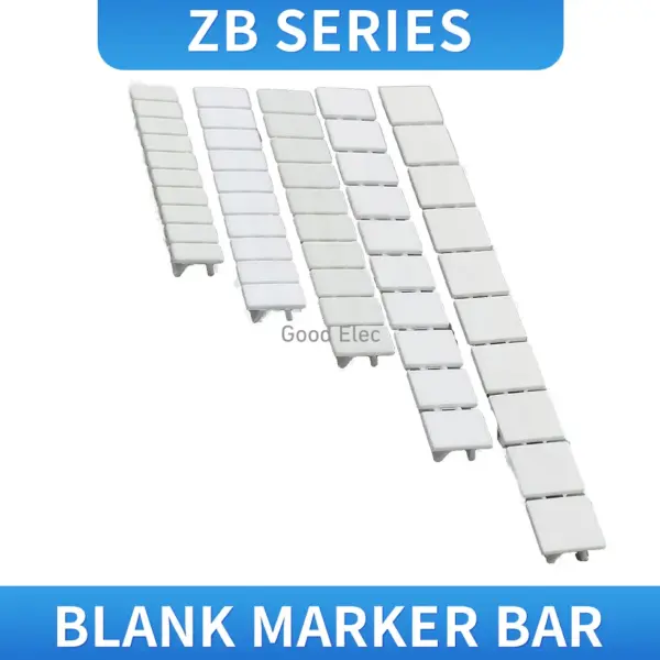 100PCS ZB4/ZB5/ZB6/ZB8/ZB10/ZB12 UK3N UKK3 USLKG3  Blank Din Rail Terminal Blocks Maker Strips Label