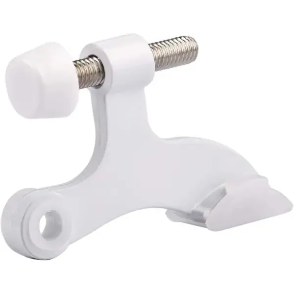 36 Pack Hinge Pin White Door Stopper,Adjustable Deluxe Heavy Duty Door Stopper 21 2x13 4,with White Rubber Bumper Tips