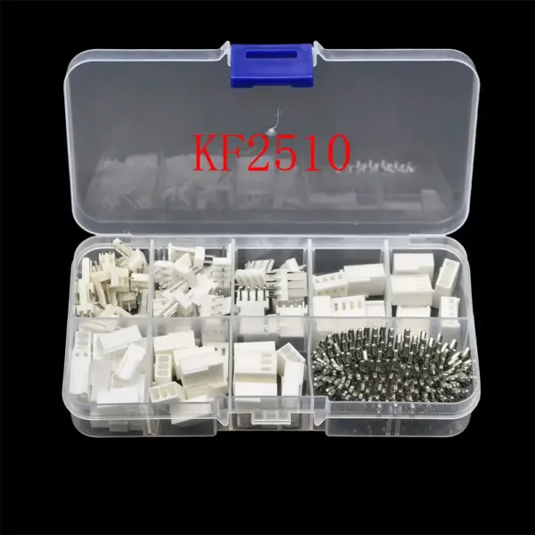 50Sets KF2510 2.54mm Pitch 2p 3p 4p Male Plug and Female Socket Housing Shell and Crimp Terminal Kit Connector Straight Pin