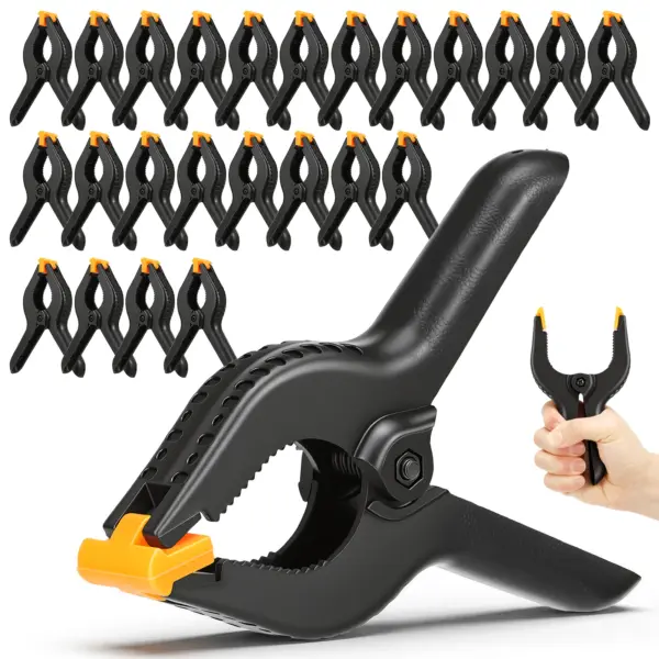 25Pcs 6 Inch Nylon Spring Clamps Woodworking Fastening Tool for Photography Background Muslin Canvas Screen Fixed Clip Accessory