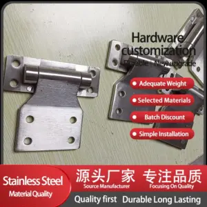 Industrial Heavy-Duty Cabinet Door Thickened Hinge 304 Stainless Steel Swing Door Mechanical Equipment Machine Tool