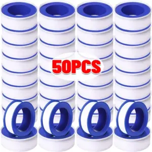PTFE Plumbers Tape High-Density Pipe Sealing Tape Waterproof Gas Plumbing Thread Tape White Water Sealant Seal For Shower Head